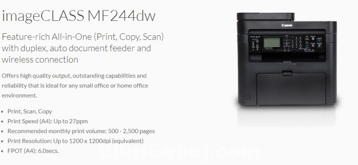 Canon imageCLASS MF244dw Wireless Multifunction Printer